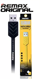 USB Кабель Remax Fishbone Lightning Cable Black - мініатюра 2