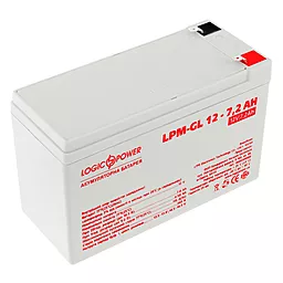 Акумуляторна батарея Logicpower 12V 7.2 Ah (LPM-GL 12 - 7.2 AH) GEL - мініатюра 2