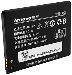 Акумулятор Lenovo A680 IdeaPhone / BL192 (2000 mAh) 12 міс. гарантії - мініатюра 2