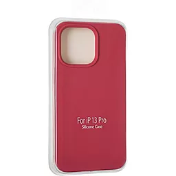 Чехол 1TOUCH Original Full Soft Case for iPhone 13 Pro Garnet (Without logo) - миниатюра 4