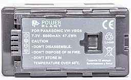 Аккумулятор для видеокамеры Panasonic VW-VBG6 (6600 mAh) DV00DV1279 PowerPlant - миниатюра 2