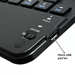 Чехол для планшета AIRON Premium Samsung Galaxy Tab A7 T500 + клавиатура + защитная пленка Чёрный (4822352781055) - миниатюра 3
