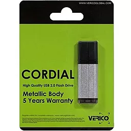 Флешка Verico USB 4Gb Cordial (1UDOV-MFSR43-NN) Silver - миниатюра 2