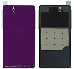 Задня кришка корпусу Sony Xperia Z C6602 L36h / C6603 L36i / C6606 L36a зі склом камери Original Purple