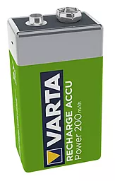 Акумулятор Varta (крона) 6F22 Rechargeable Accu Power (200mAh) Ni-MH 1шт - мініатюра 2
