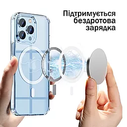 Чехол iPaky Comely Series для Apple iPhone 15 Pro c Magsafe Transparent - миниатюра 2