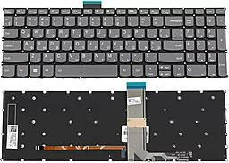 Клавиатура для ноутбука Lenovo IdeaPad 3-15, 3-17 series с подсветкой клавиш без рамки Original Black