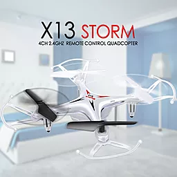 Квадрокоптер на радиоуправлении Syma X13 Storm 2.4GHz White - мініатюра 3