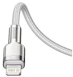 Кабель USB PD Baseus Cafule Metal 20W 2M USB Type-C - Lightning Cable White (CATLJK-B02) - миниатюра 2