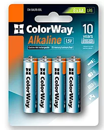Батарейки ColorWay Alkaline Power AA/LR06 8шт 1.5 V