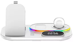 Док-станция EasyLife A06 RGB 4-in-1 30w wireless charger white - миниатюра 2