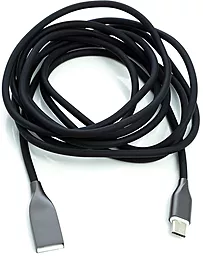 Кабель USB PowerPlant 2M micro USB Cable Black (CA911233) - миниатюра 2