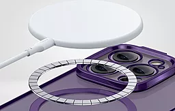 Чехол Baseus Glitter Series Magnetic Case +Glass 0.22mm для Apple iPhone 14 Pro Purple (ARMC010805) - миниатюра 5