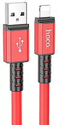 Кабель USB Hoco X85 Strength 2.4A USB Lightning Cable Red
