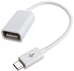 OTG-переходник Lapara 0.16m MF micro USB -> USB A White (LA-UAFM-OTG)