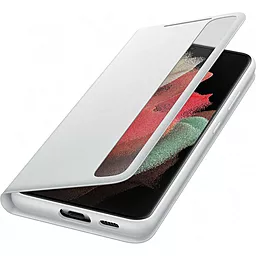 Чехол Samsung Clear View Cover G998 Galaxy S21 Ultra Light Gray (EF-ZG998CJEGRU) - миниатюра 4