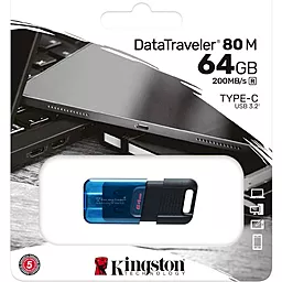 Флешка Kingston 64 GB DataTraveler 80 M USB-C 3.2 (DT80M/64GB) - миниатюра 6