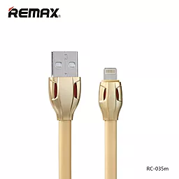 Кабель USB Remax Laser Cobra Lightning Cable Gold (RC-035i) - миниатюра 2