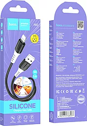 USB Кабель Hoco X82 Silicone Lightning Cable Black - мініатюра 4