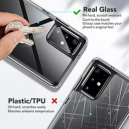 Чехол ESR Mimic Tempered Glass для Samsung Galaxy S20 Plus Clear (3C01194340101) - миниатюра 4