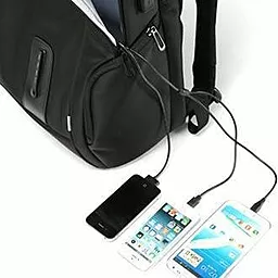 Рюкзак для ноутбука DTBG 15.6"  D9004BL + USB интерфейс (D9004BL) - мініатюра 2