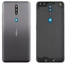 Задняя крышка корпуса Nokia 2.4 со стеклом камеры Charcoal