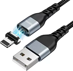Кабель USB Hoco U96 Traveller Magnetic Lightning  Black - миниатюра 3