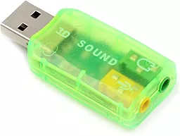 Зовнішня звукова карта Dynamode USB 3D RTL Green