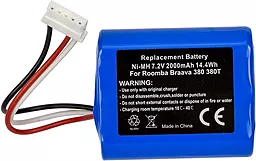 Аккумулятор для пылесоса irobot Braava 380 / 4409709 2000mAh 7.2V (TB921577) PowerPlant 