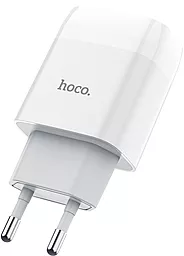 Сетевое зарядное устройство Hoco C73A Glorious 2USB White - миниатюра 5