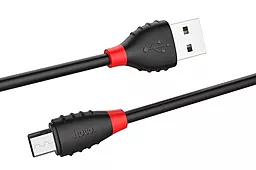 Кабель USB Hoco X27 Excellent micro USB Cable Black - миниатюра 2