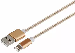 Кабель USB EasyLife MTK 8050 10w 2a 2-in-1 USB to Lightning/micro USB cable gold - миниатюра 2
