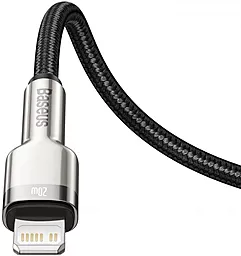 Кабель USB PD Baseus Cafule Metal 20W USB Type-C - Lightning Cable Black (CATLJK-A01) - миниатюра 4