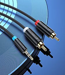 Аудио кабель Vention AUX mimi Jack 3.5mm - 2xRCA M/M cable 2 м black (BCLBH) - миниатюра 7