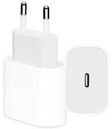 Сетевое зарядное устройство с быстрой зарядкой Apple 18W USB-C Replacement Power Adapter white - миниатюра 2