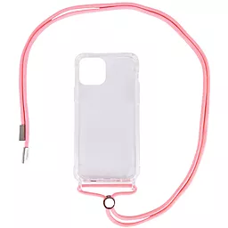 Чехол Epik Crossbody Transparent Apple iPhone 11 Pro Light pink