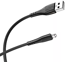 Кабель USB Borofone BX37 2.4A micro USB Cable Black - миниатюра 4