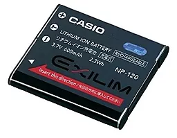 Аккумулятор для фотоаппарата Casio NP-120 (600 mAh) - миниатюра 2
