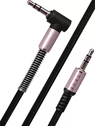 Аудіо кабель EasyLife A004 AUX mini Jack 3.5mm M/M Cable 1 м black - мініатюра 2
