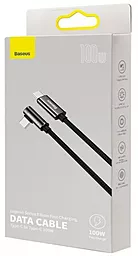 Кабель USB PD Baseus Legend Elbow 20V 5A 2M USB Type-C - Type-C Cable Black (CATCS-A01) - миниатюра 5