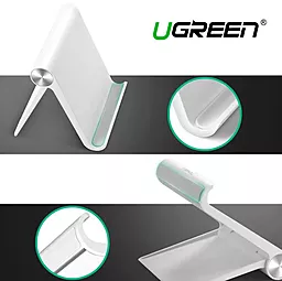 Настольный держатель Ugreen LP115 Multi-Angle Adjustable Portable Stand for iPad White - миниатюра 4
