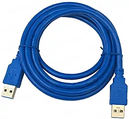 Кабель (шлейф) EasyLife USB 3.0 AM-AM 1.5M Blue - миниатюра 2