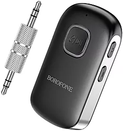 Bluetooth адаптер Borofone BC42 Car AUX BT Receiver Black - миниатюра 4