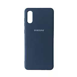 Чохол 1TOUCH Silicone Case Full для Samsung Galaxy A02 Navy Blue