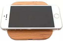 Сетевое зарядное устройство  NICHOSI QI Wireless Charger Wood Style - миниатюра 2