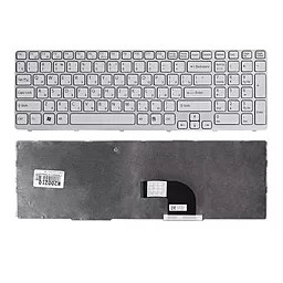 Клавиатура для ноутбука Sony VPC-EA series без рамки белая