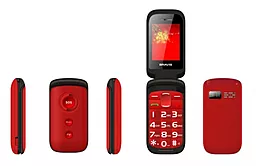 Мобільний телефон Bravis Clamp Red - мініатюра 3