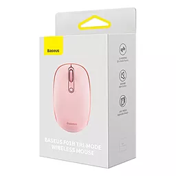 Компьютерная мышка Baseus F01B Tri-Mode Wireless Mouse  Baby Pink (B01055503413-00) - миниатюра 4