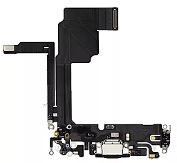Нижний шлейф Apple iPhone 15 Pro с разъемом зарядки, с микрофоном, Original Black Titanium