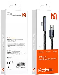 Кабель USB PD McDodo Zebra Series 36W 3A 1.2M USB Type-C - Lightning Cable Black (CA-3350) - миниатюра 6